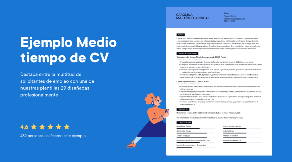 trabajos medio tiempo Puebla