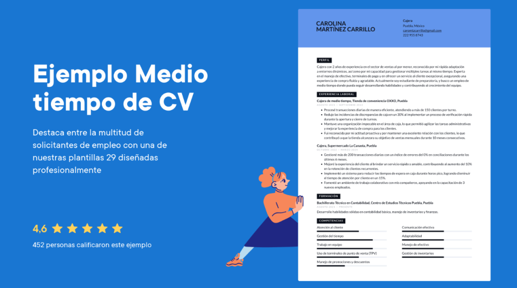trabajos de medio tiempo en Puebla